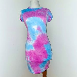Tie dye t shirt dress